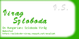 virag szloboda business card